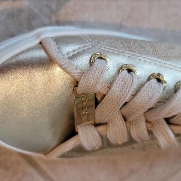 Bebe Sport Gold Metallic Sneakers - Picture 4 of 6